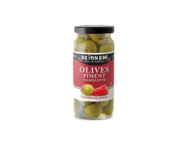 Olives à la farce de piment d'Espelette
