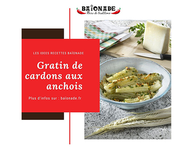 Recette : gratin de cardons aux anchois