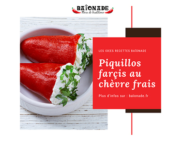 Recette : piquillos farcis au chèvre frais