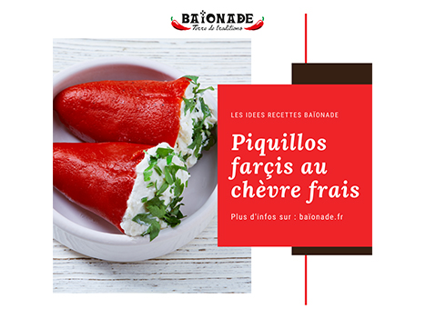 Recette : piquillos farcis au chèvre frais