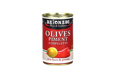 Olives à la farce de piment d'Espelette